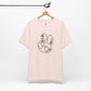 Black Peace Hand Sign with Flowers T-shirt
