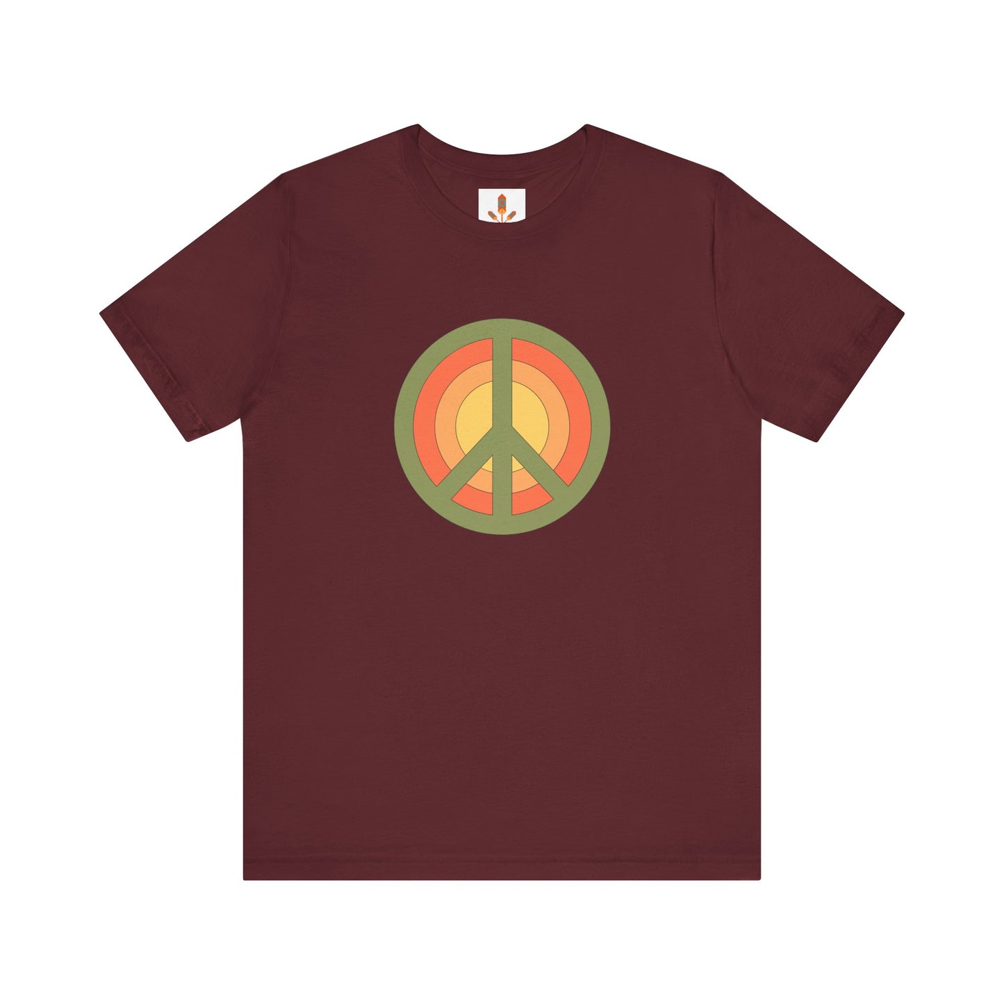 Retro Peace Sign Design T-shirt