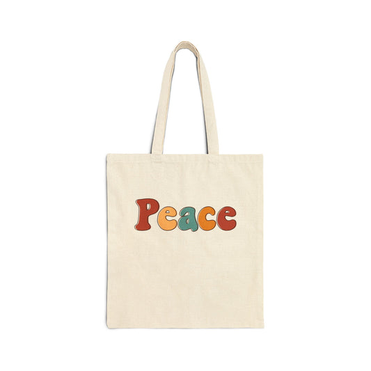 Peace Cotton Tote Bag