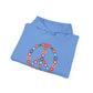 Peace Sign made of Flowers Hoodie