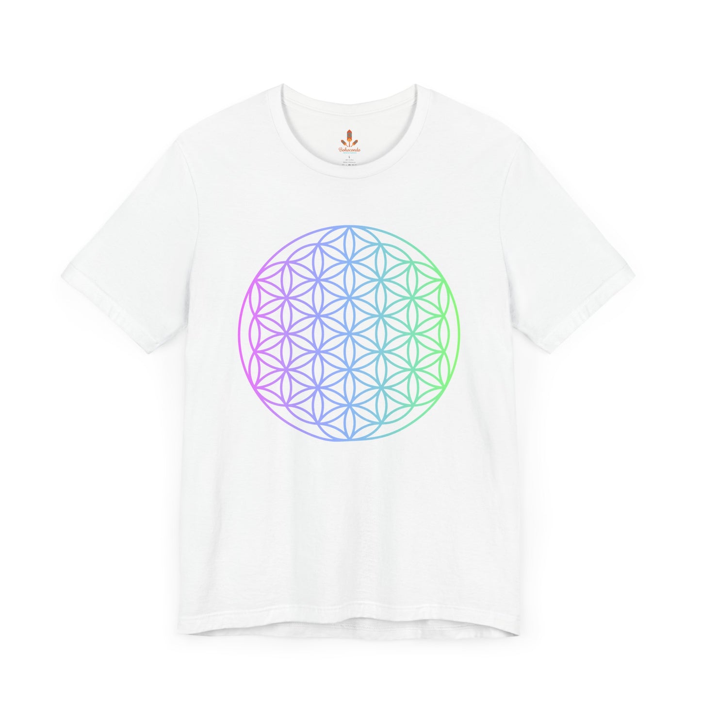 Blue and Green Flower of Life T-shirt