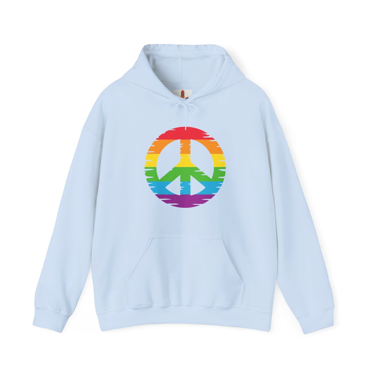 Rainbow Peace Sign Hoodie