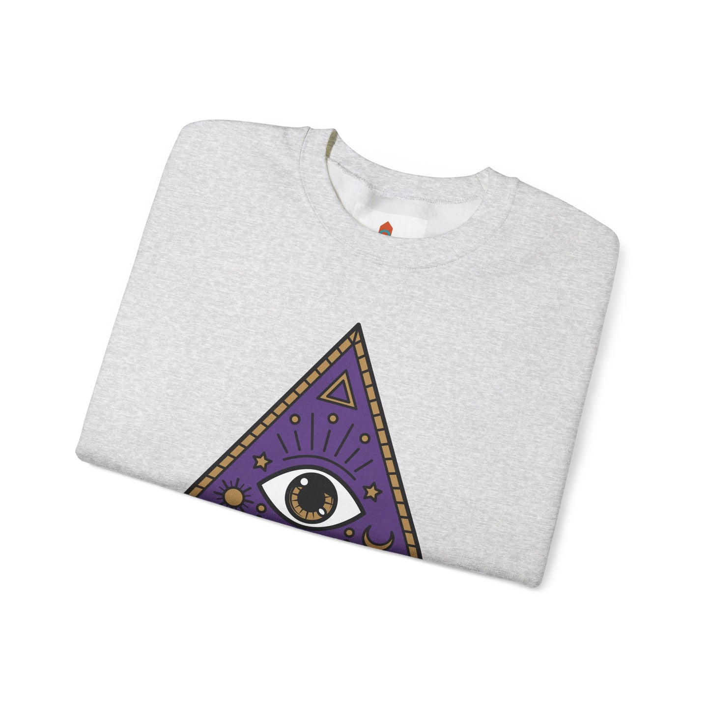 White Evil Eye and Pyramid Sweatshirt