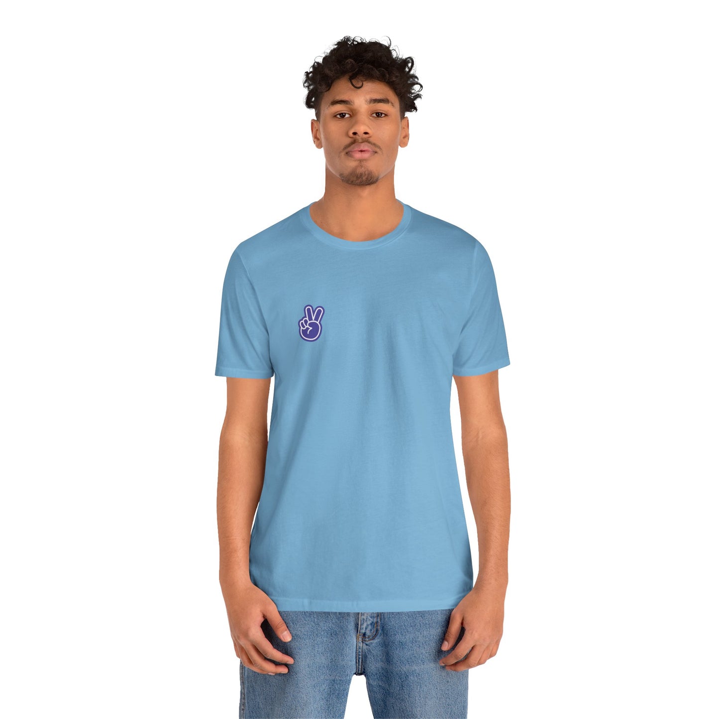 Purple Peace Hand Sign T-shirt