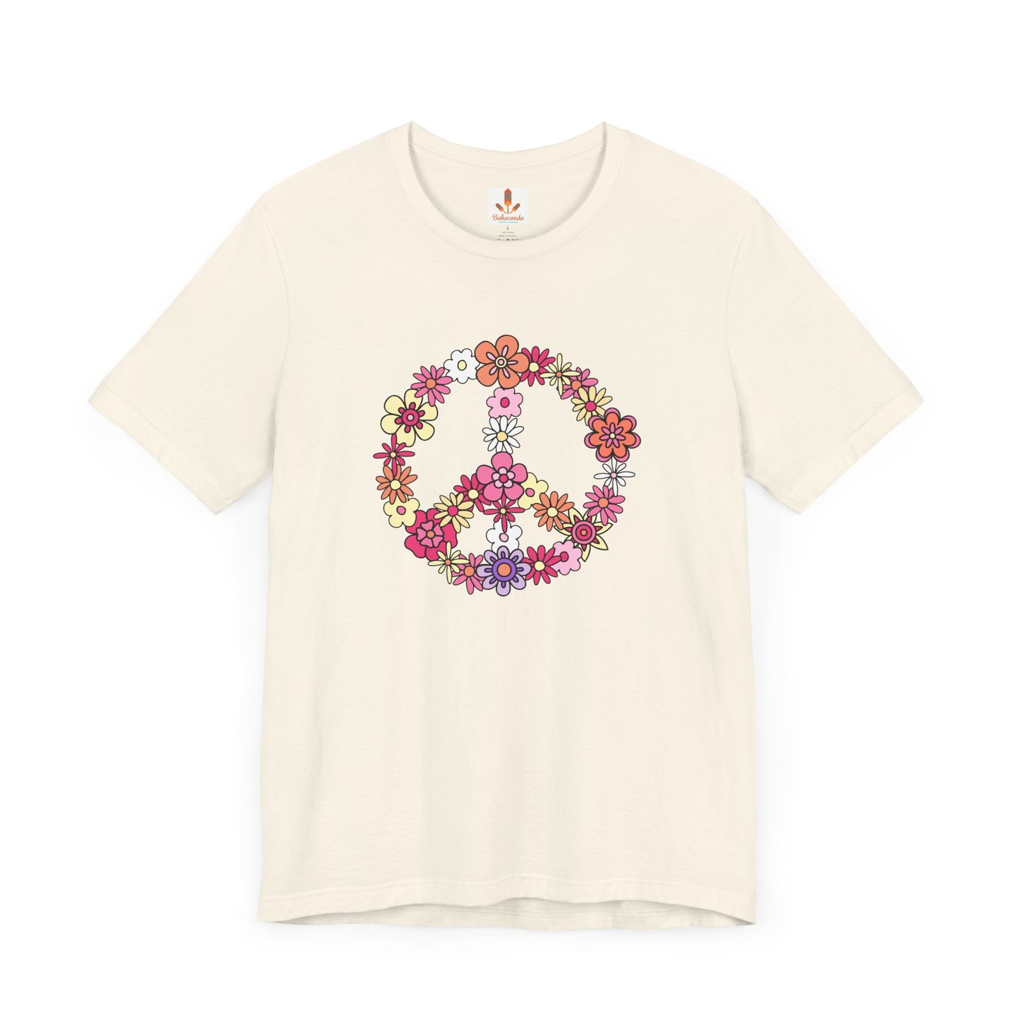 Peace Sign made from Flowers T-shirt