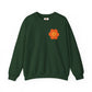Peace Sign in Orange Flower Sweatshirt