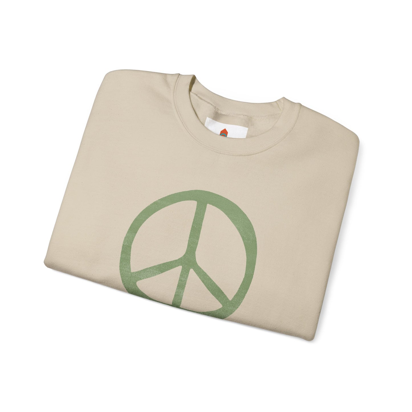 Green Peace Sign Sweatshirt