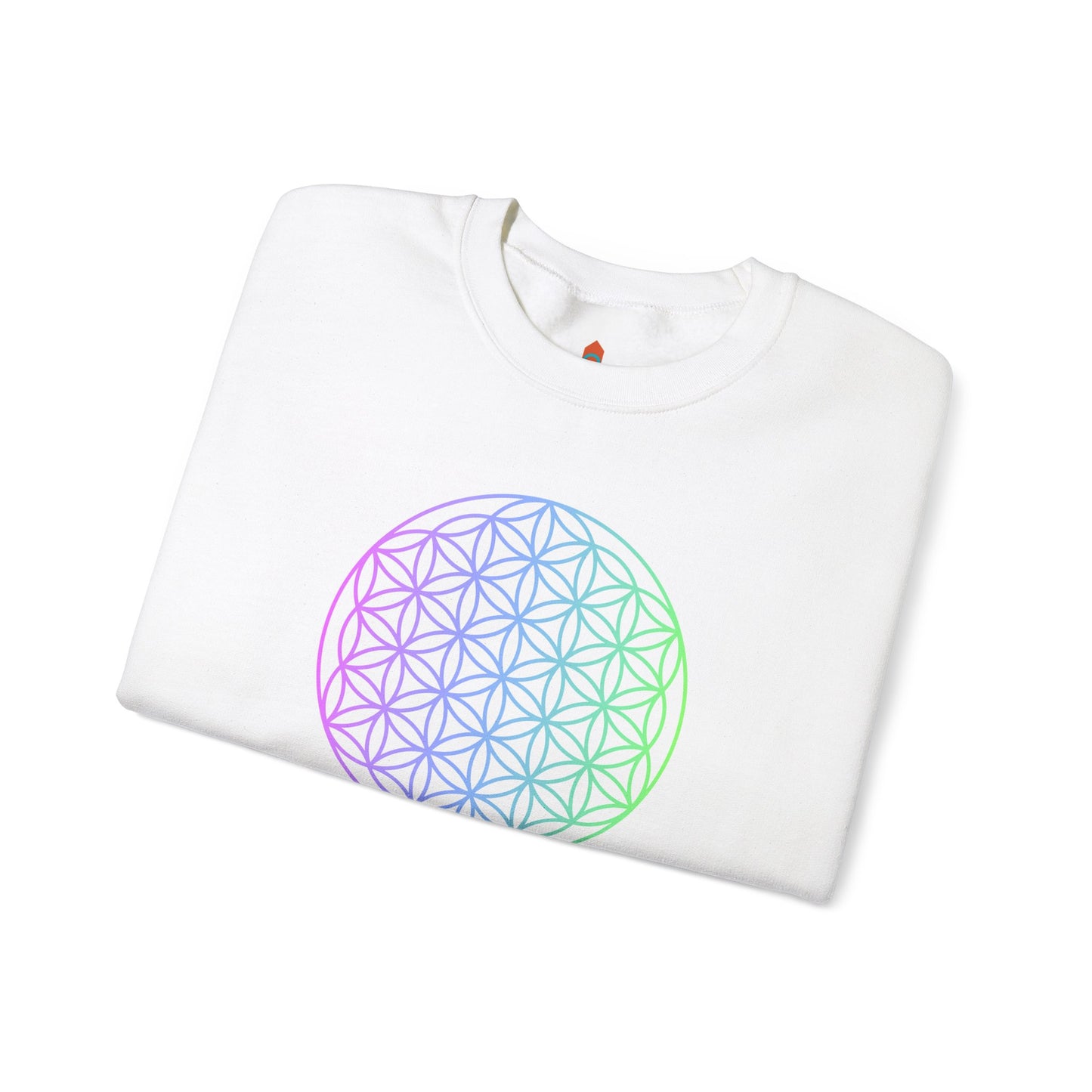 Blue and Green Flower of Life Sweatshirt