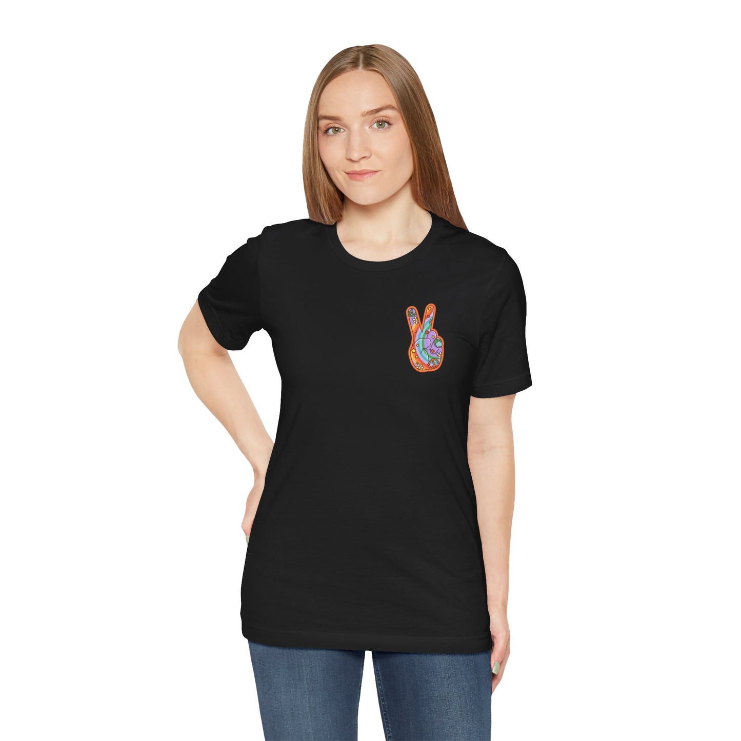 Hippie Peace Hand Sign T-shirt