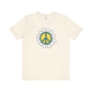 Peace Sign in White Flower T-shirt