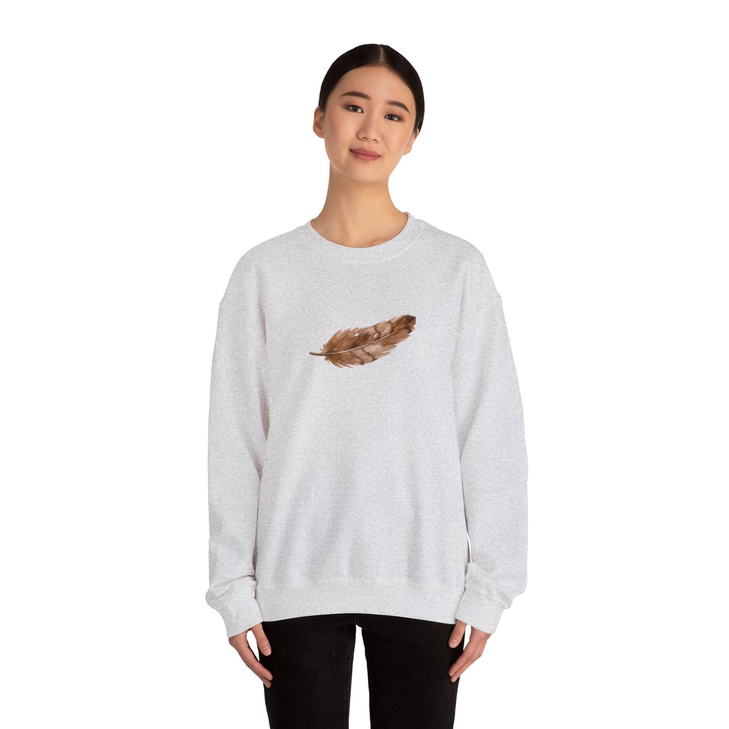 Brown Feather Sweatshirt