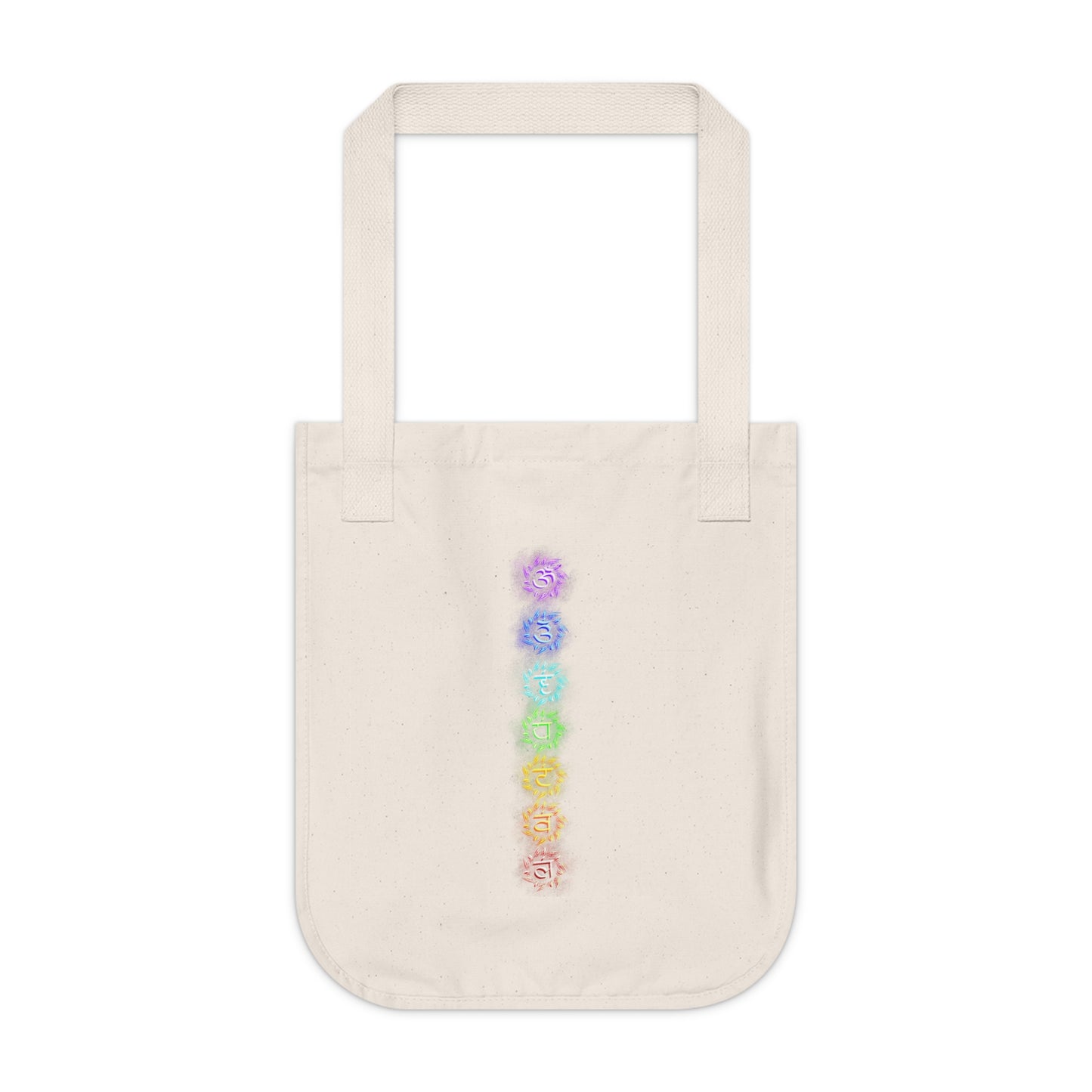 Seven Chakras Organic Canvas Tote Bag