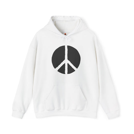 Simple Peace Sign Design Hoodie