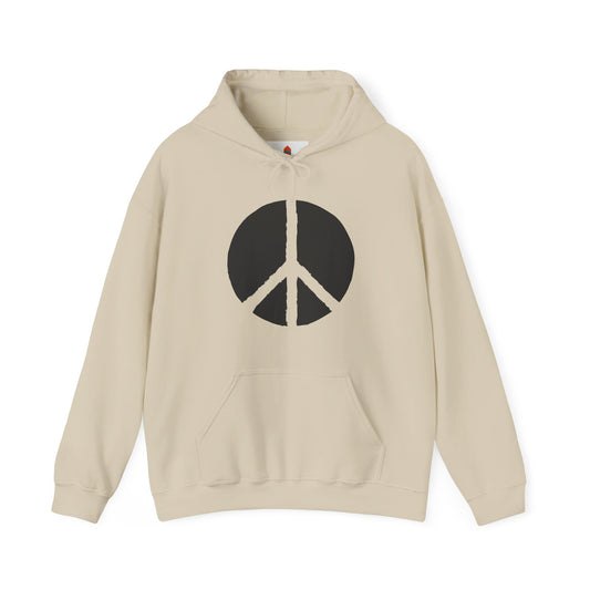 Simple Peace Sign Design Hoodie