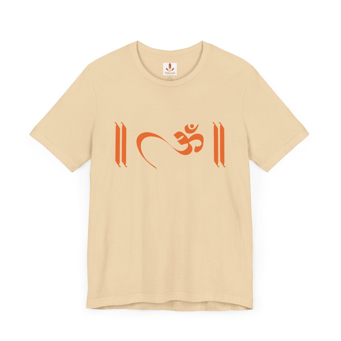Om Written in Orange T-shirt