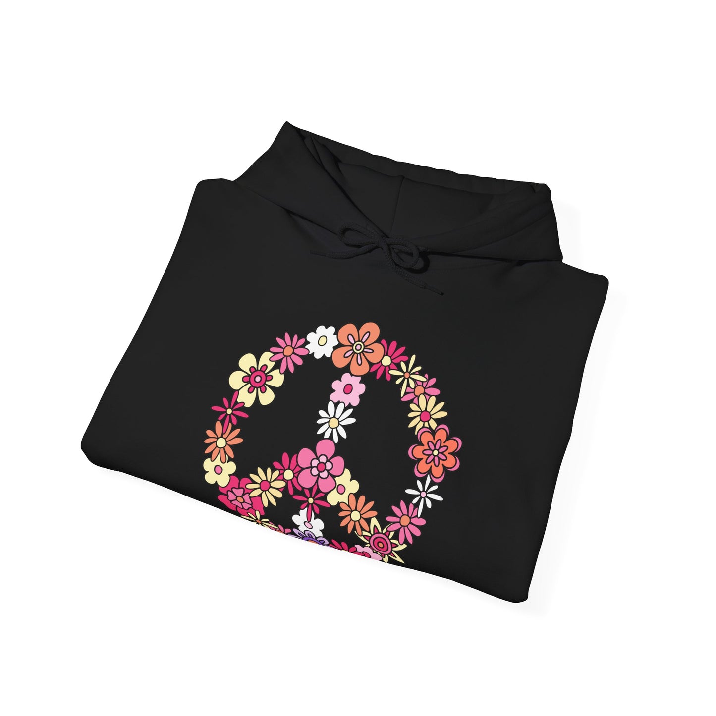 Peace Sign made from Flowers Hoodie