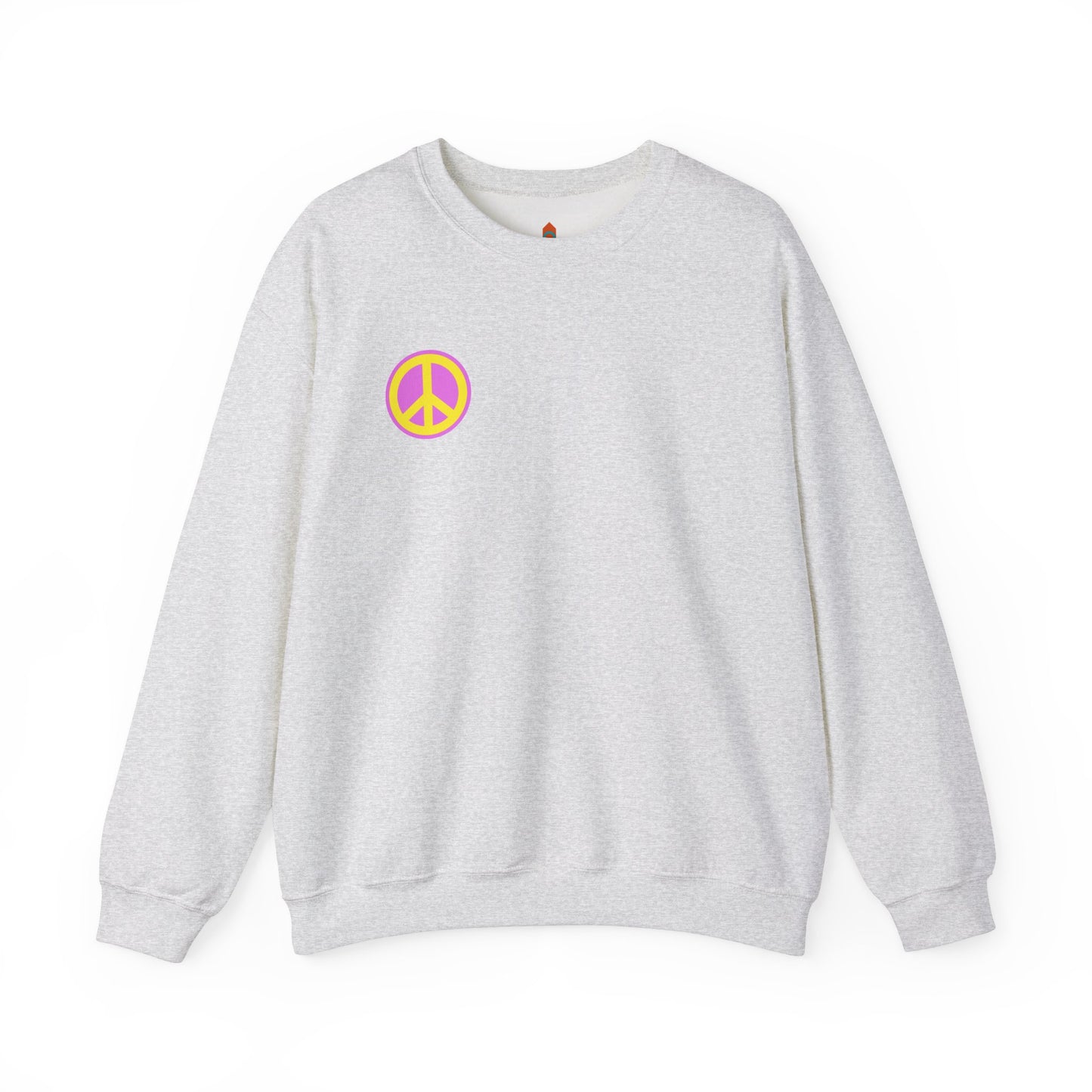 Yellow and Purple Peace Sign Sweatshirt