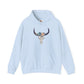Buffalo Skull with Flowers Hoodie