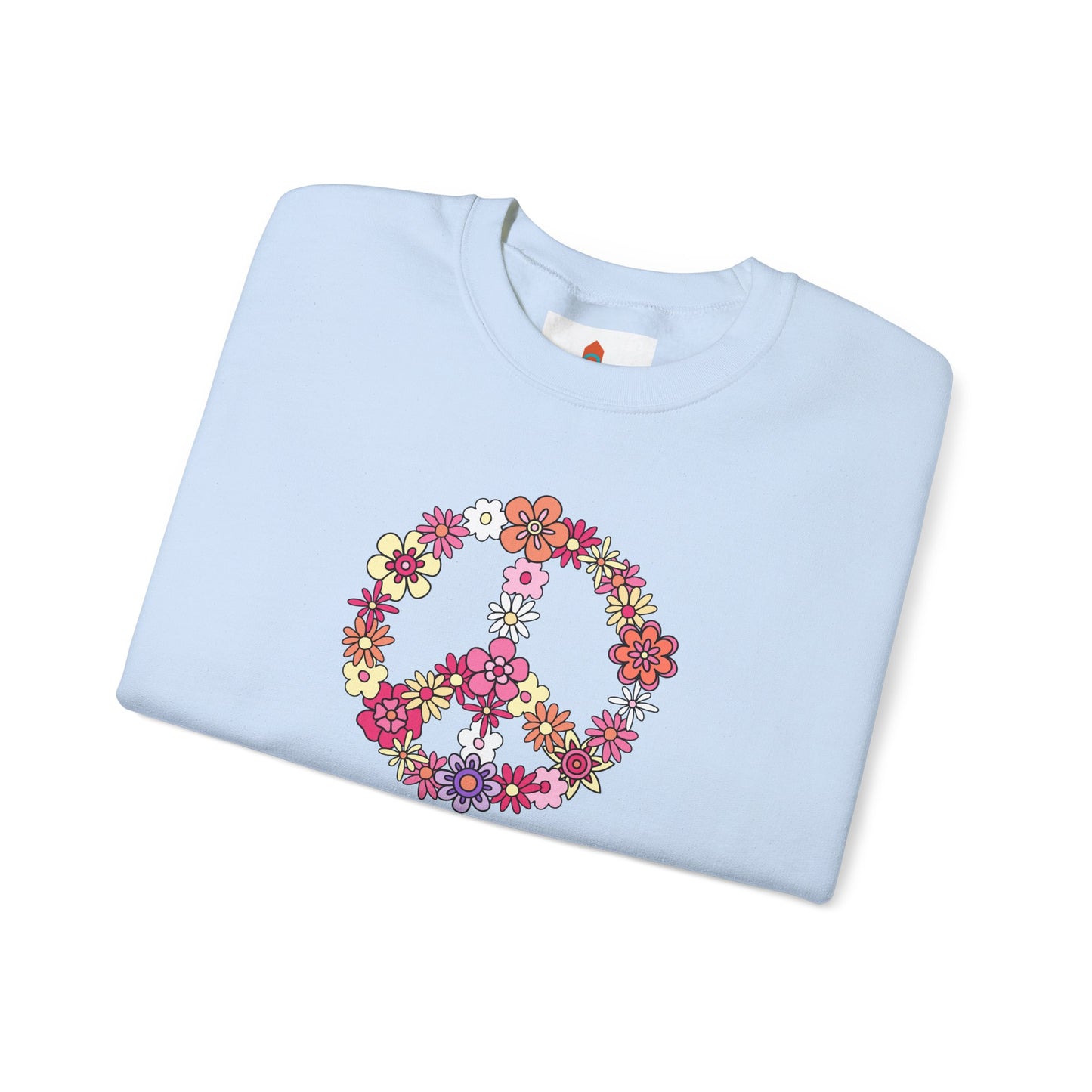 Peace Sign made from Flowers Sweatshirt