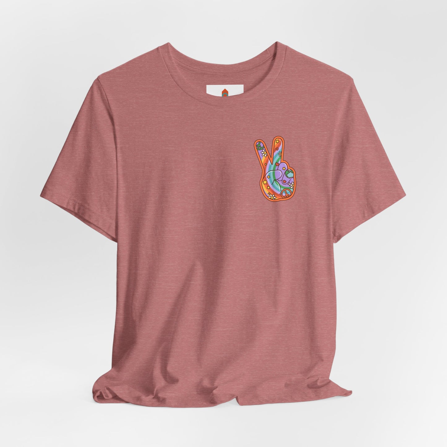 Hippie Peace Hand Sign T-shirt