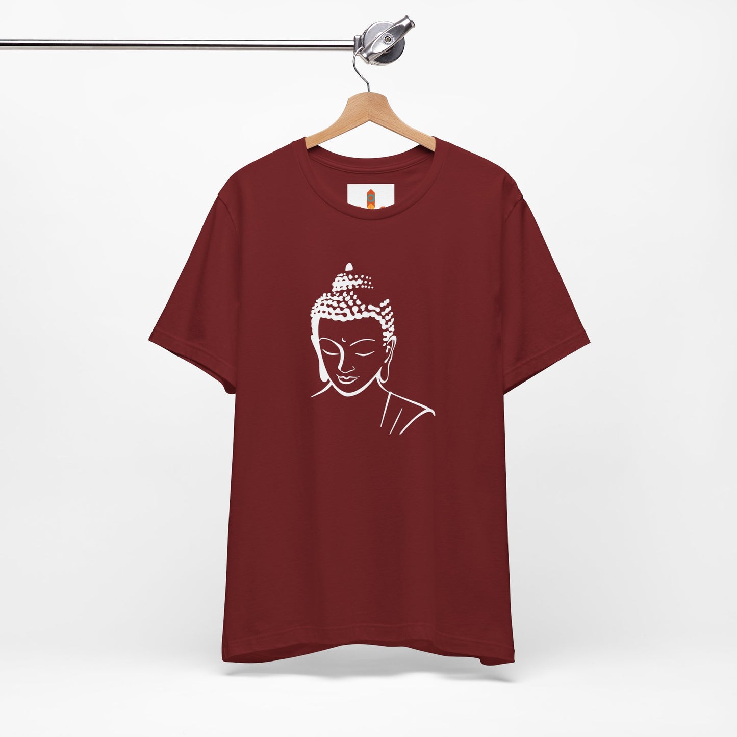 White Buddha Design T-shirt