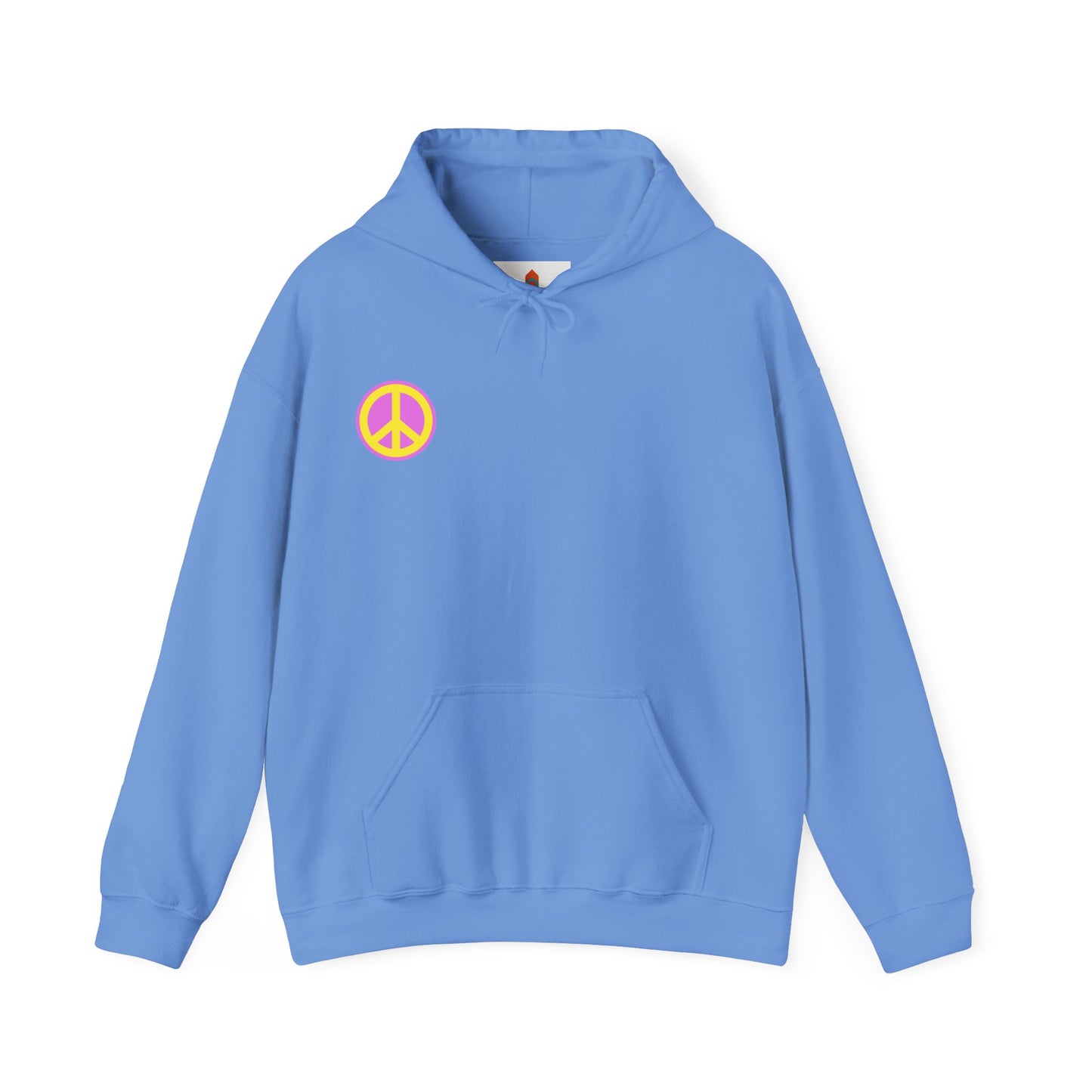 Yellow and Purple Peace Sign Hoodie