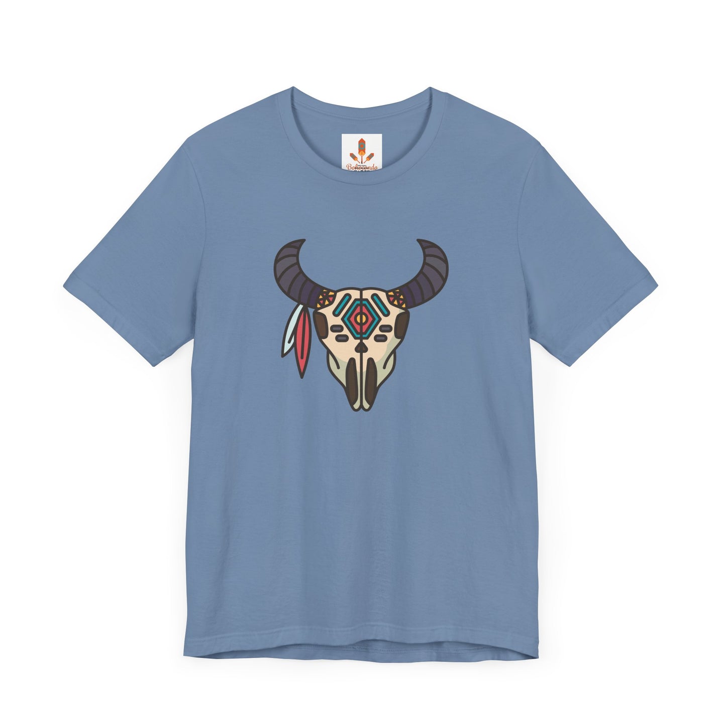 Buffalo Skull with Native Patterns T-shirt