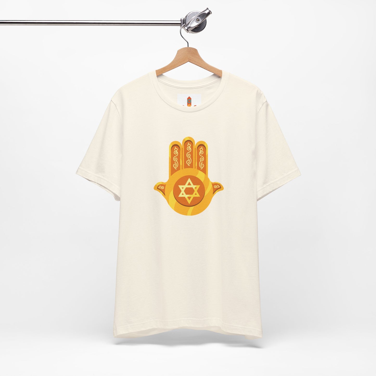 Golden Hamsa Hand with Star of David T-shirt