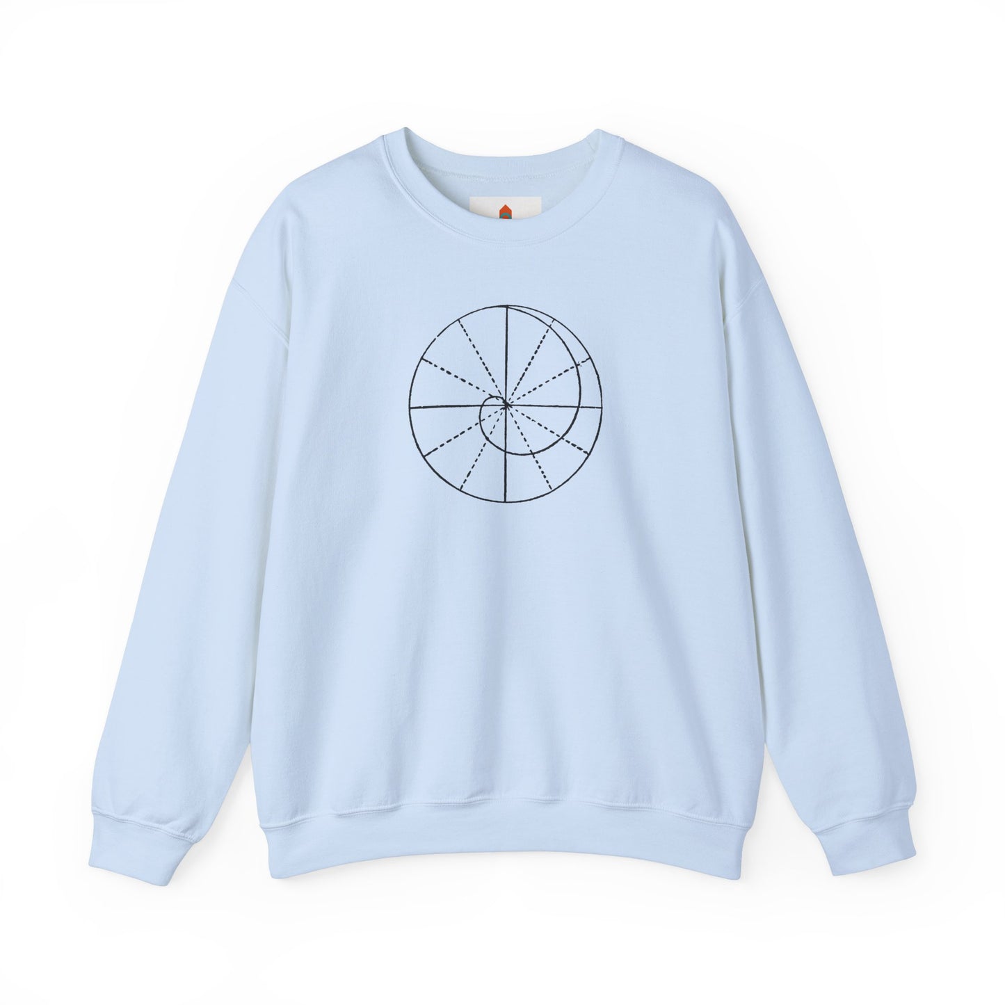 Spiral of Life in Circle Drawing Sweatshirt