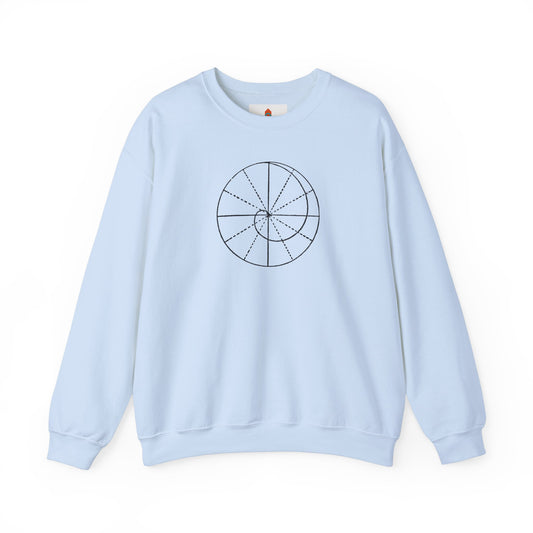 Spiral of Life in Circle Drawing Sweatshirt