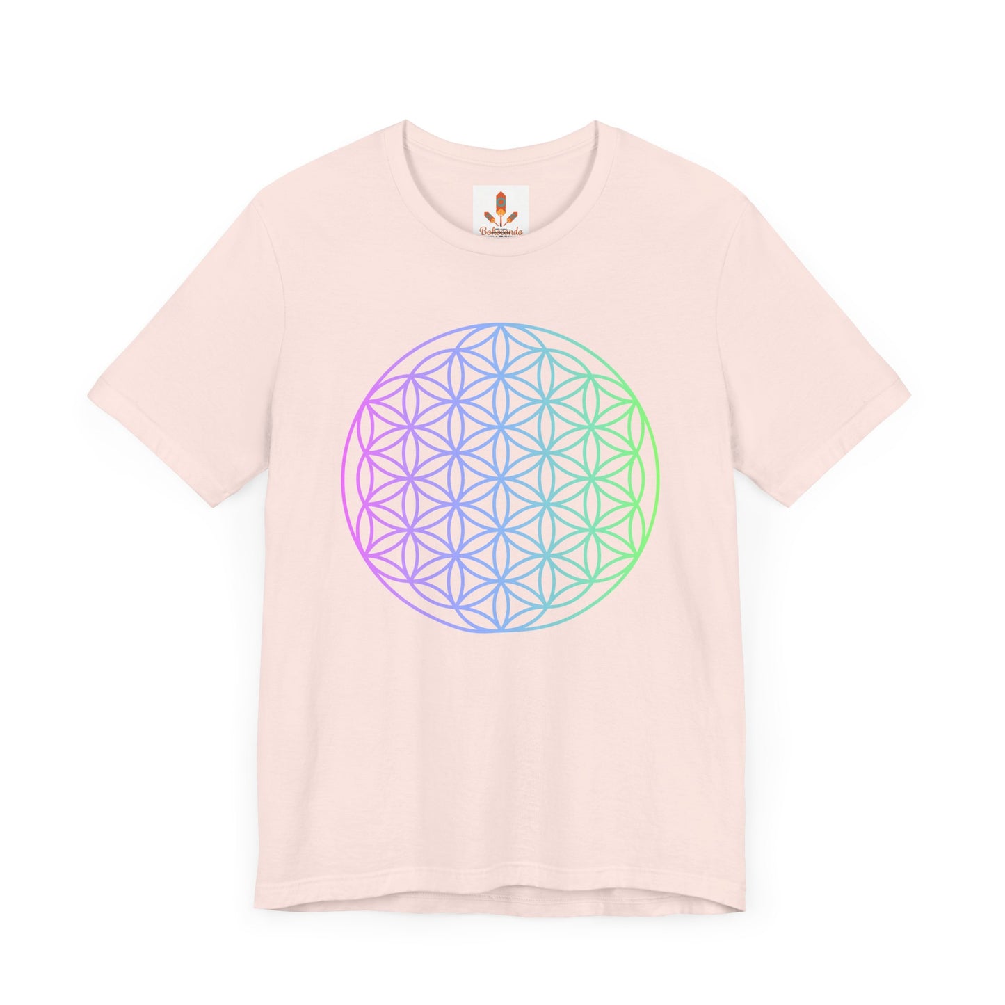 Blue and Green Flower of Life T-shirt