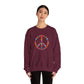 Peace Sign made of Flowers Sweatshirt