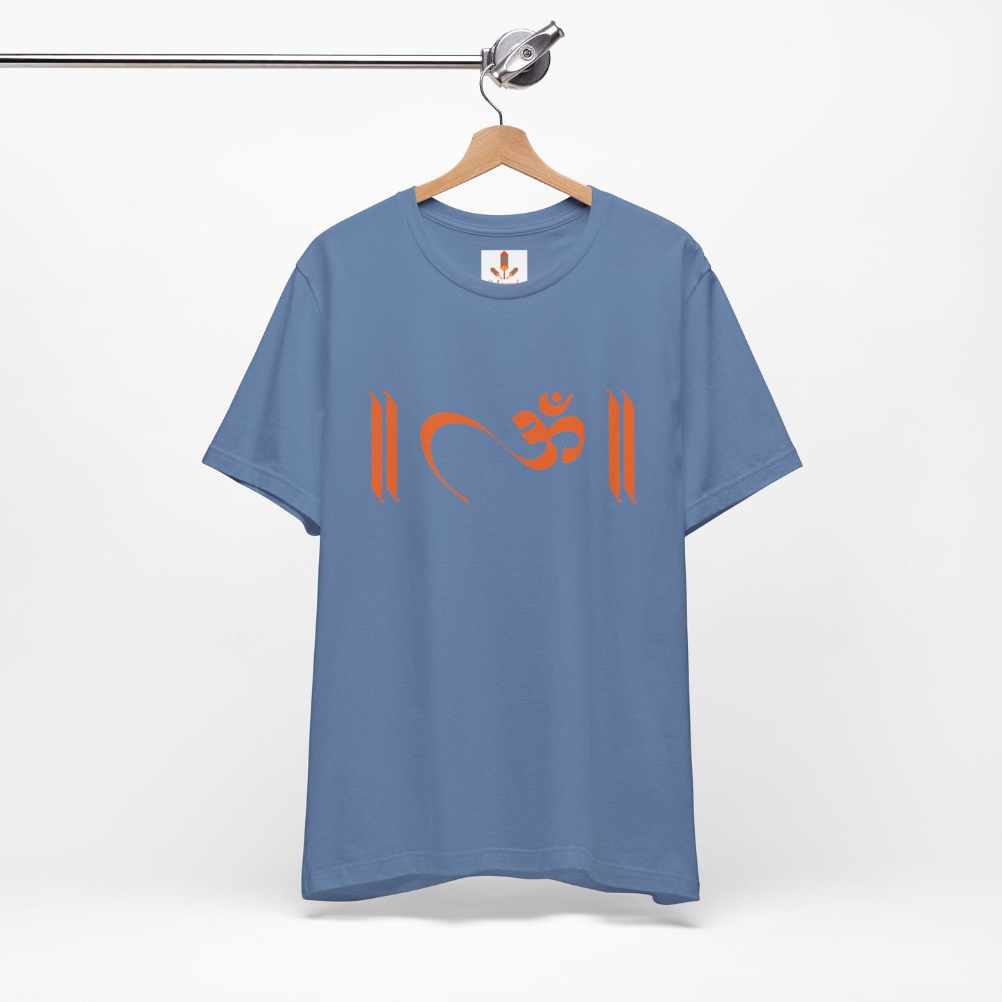 Om Written in Orange T-shirt