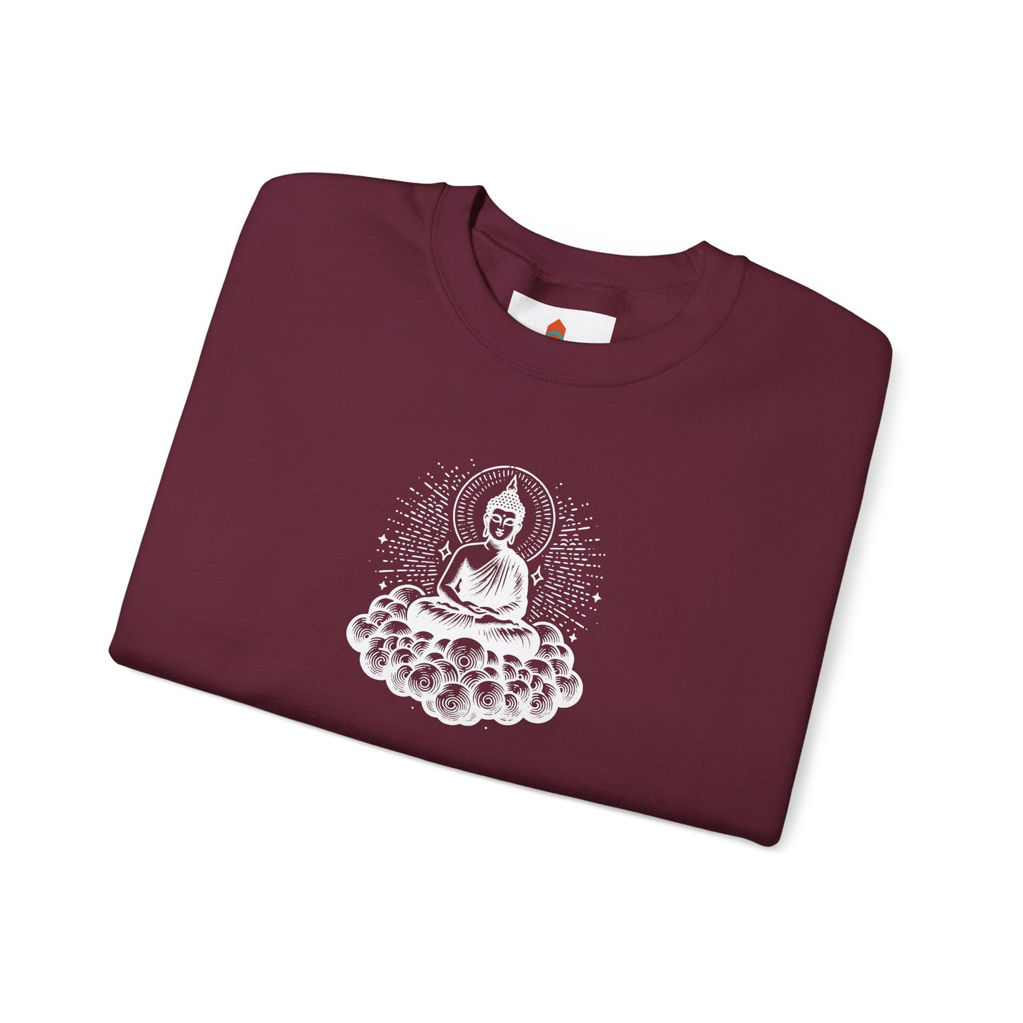 White Buddha Art Sweatshirt