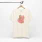 Peace Hand Sign with Flowers T-shirt