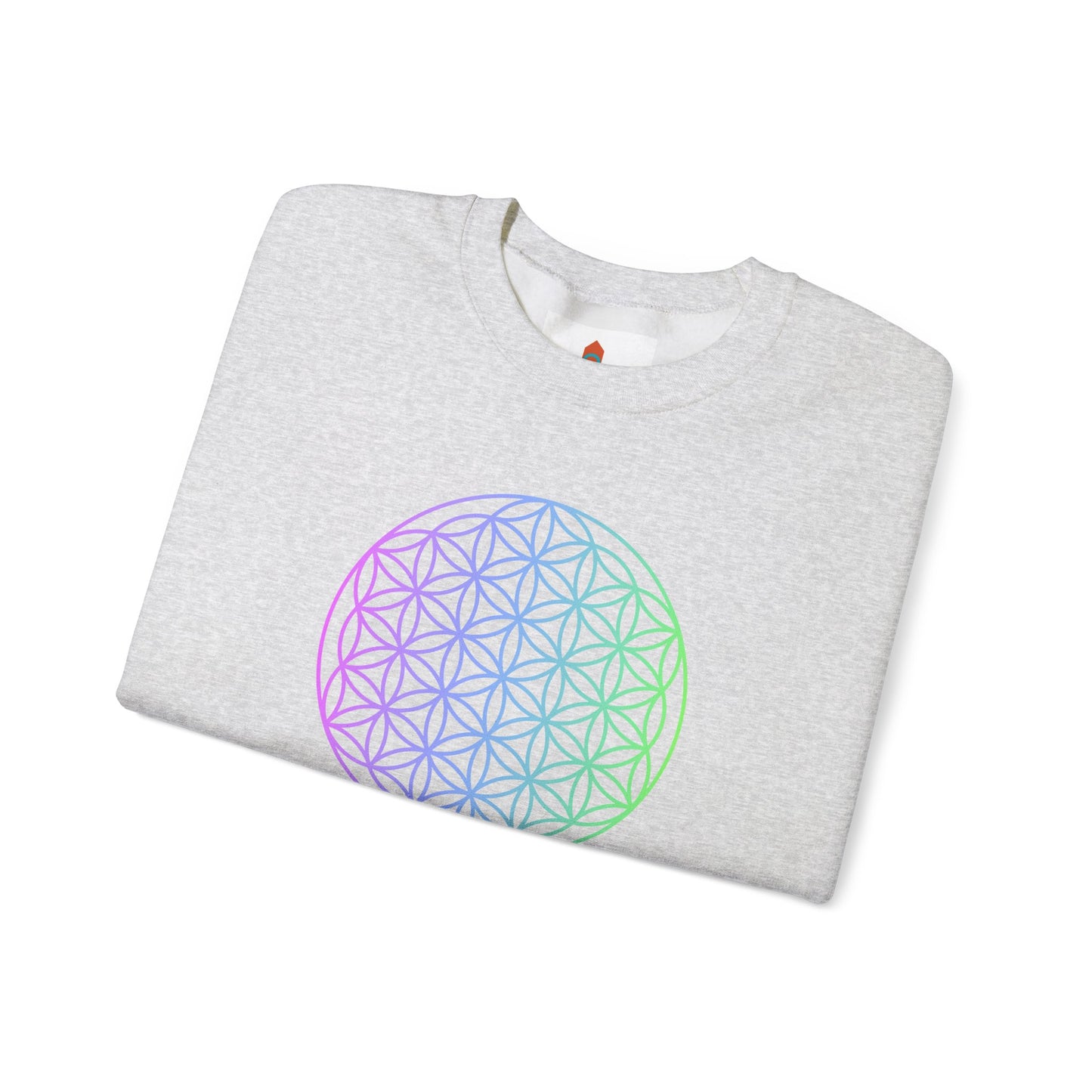 Blue and Green Flower of Life Sweatshirt