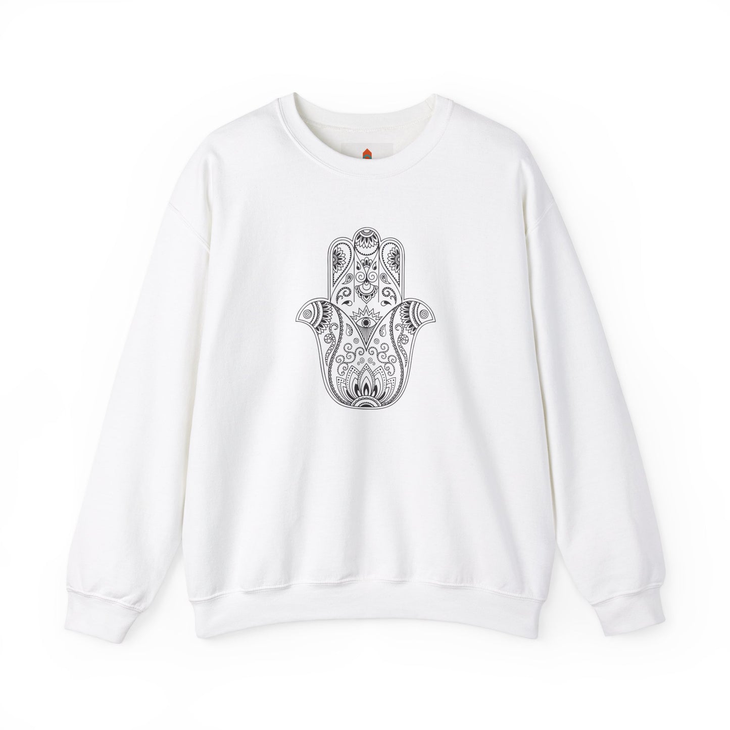 Lotus Flower Hamsa Hand Sweatshirt