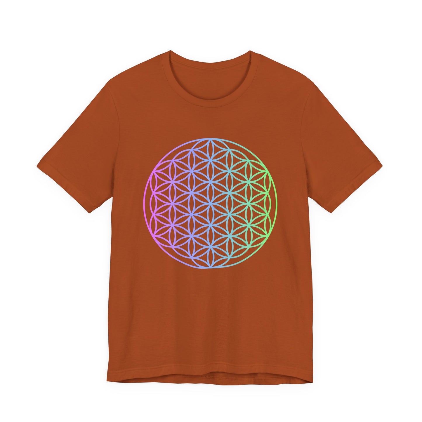 Blue and Green Flower of Life T-shirt (NEW)