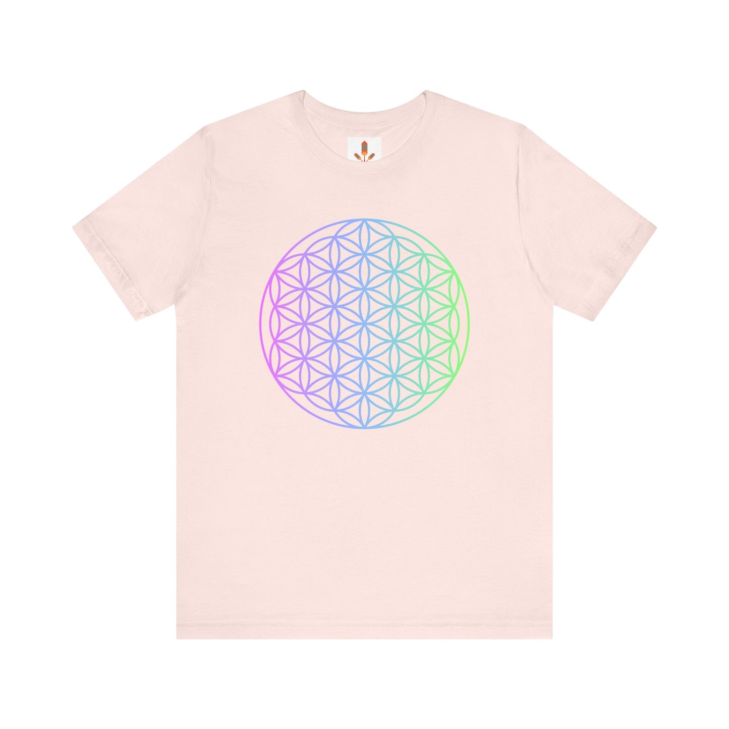 Blue and Green Flower of Life T-shirt