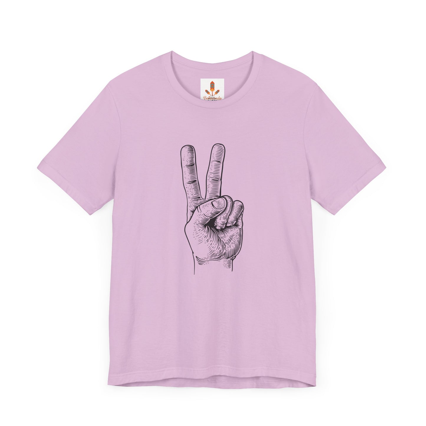 Peace Hand Sign Drawing T-shirt