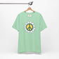 Peace Sign in White Flower T-shirt