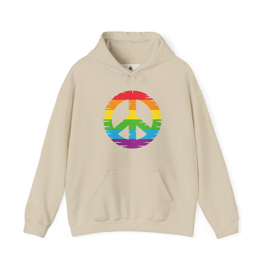 Rainbow Peace Sign Hoodie