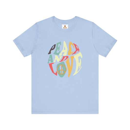 Peace and Love Design T-shirt