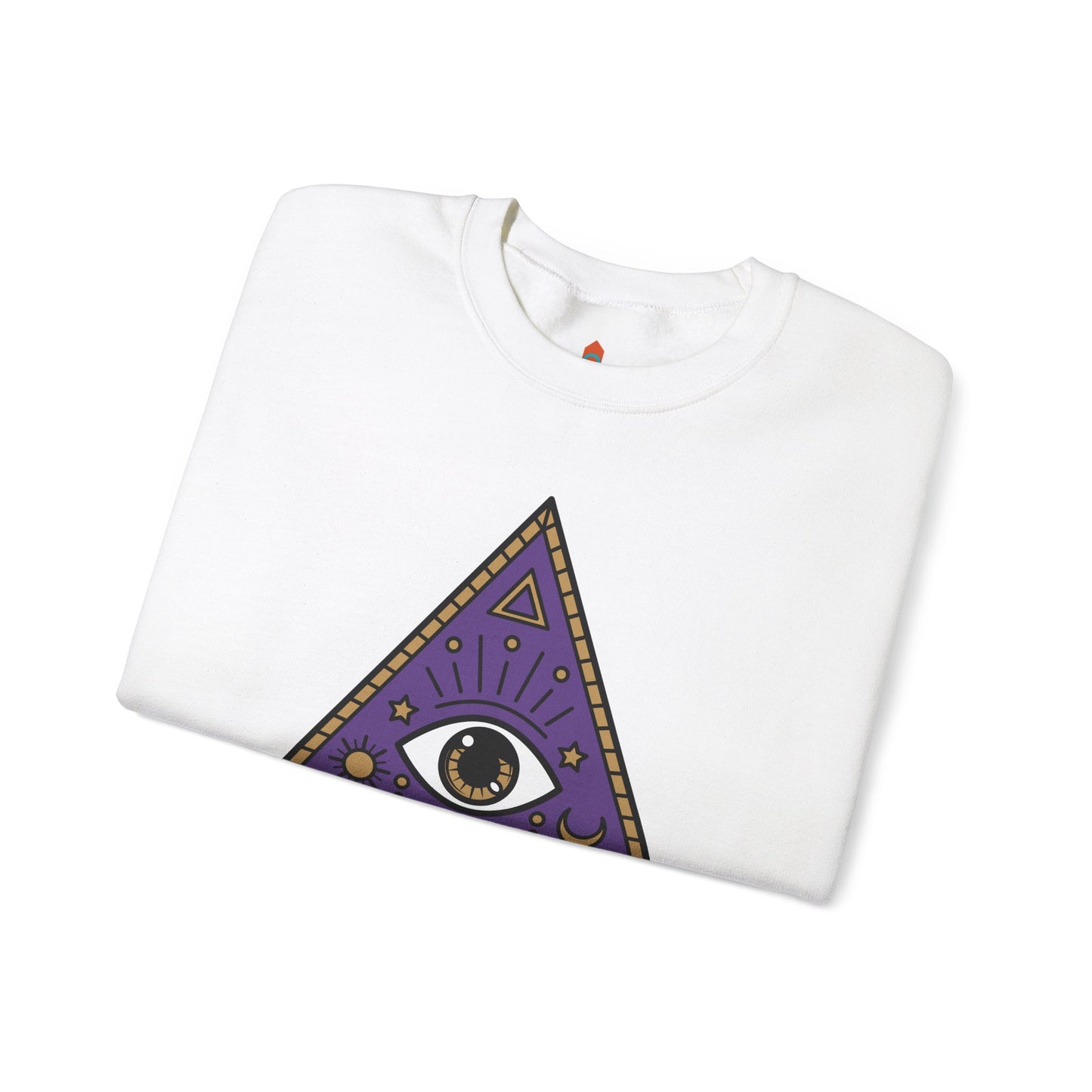 White Evil Eye and Pyramid Sweatshirt