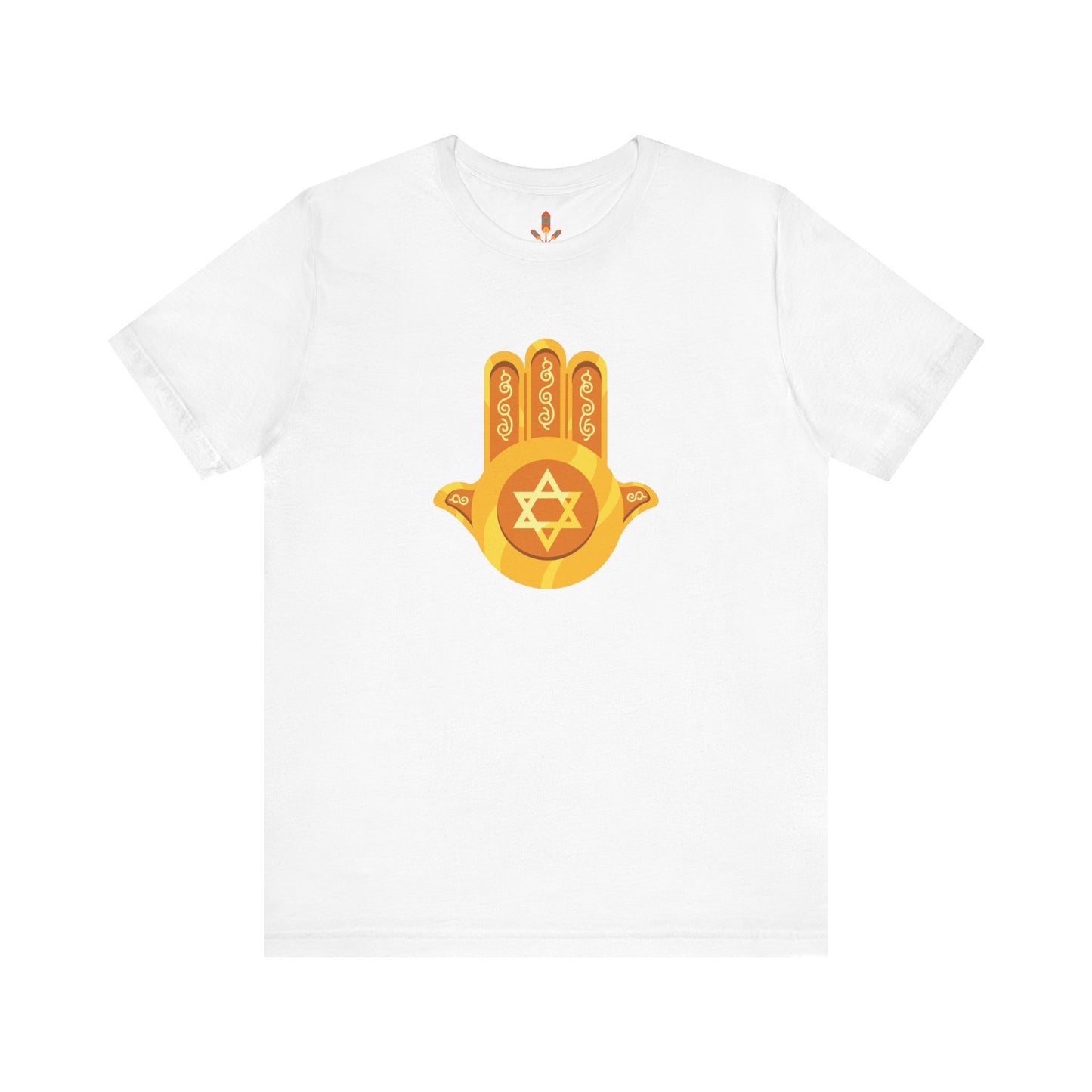 Golden Hamsa Hand with Star of David T-shirt