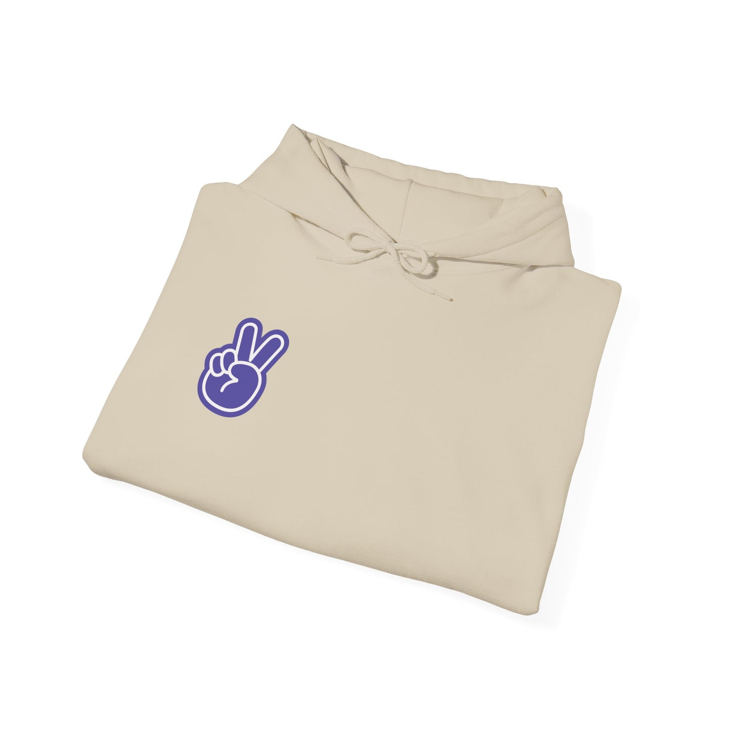 Purple Peace Hand Sign Hoodie