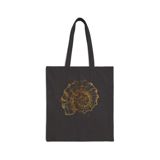 Spiral of Life Shell Cotton Tote Bag