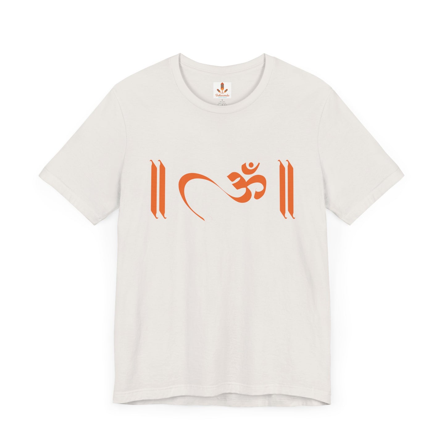 Om Written in Orange T-shirt