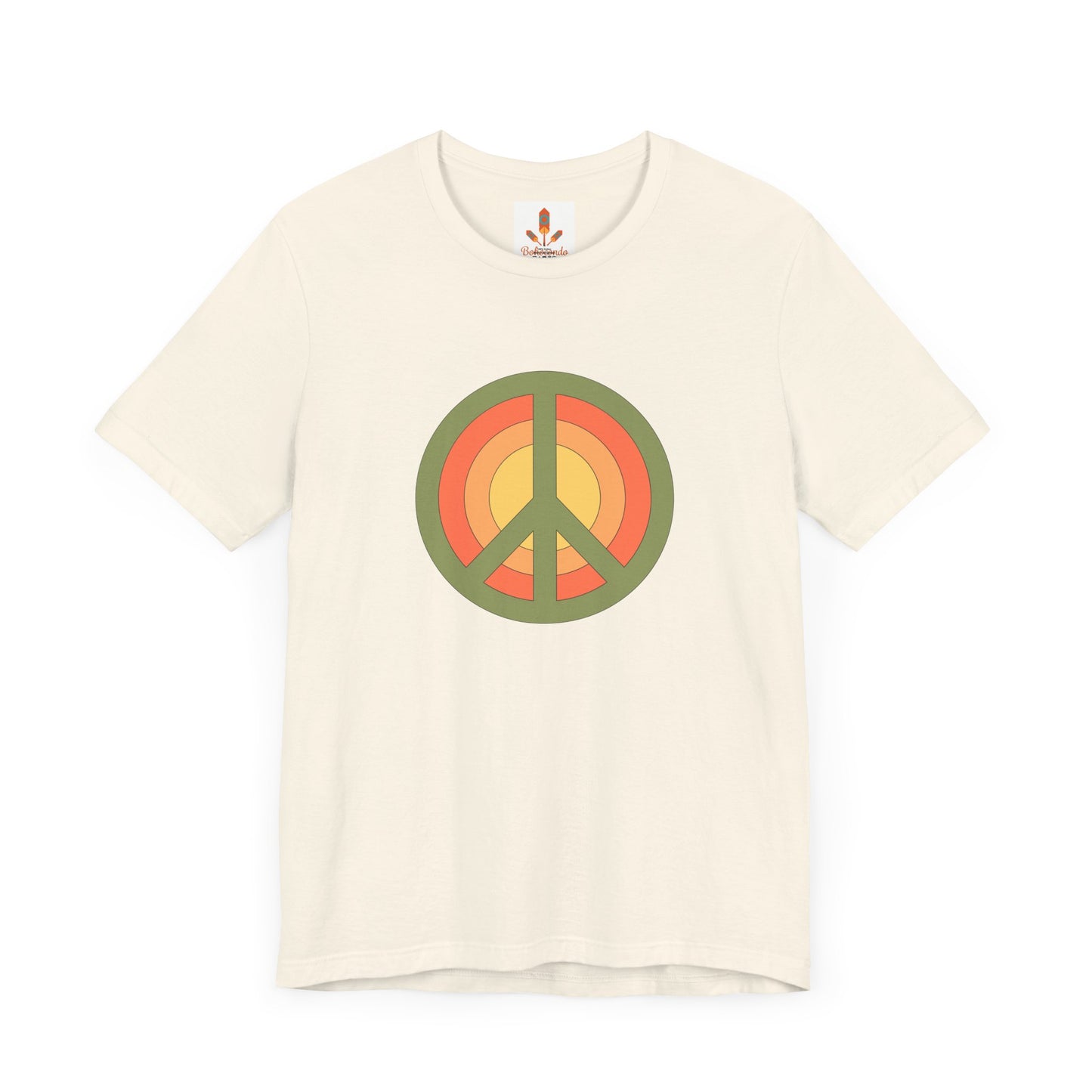 Retro Peace Sign Design T-shirt