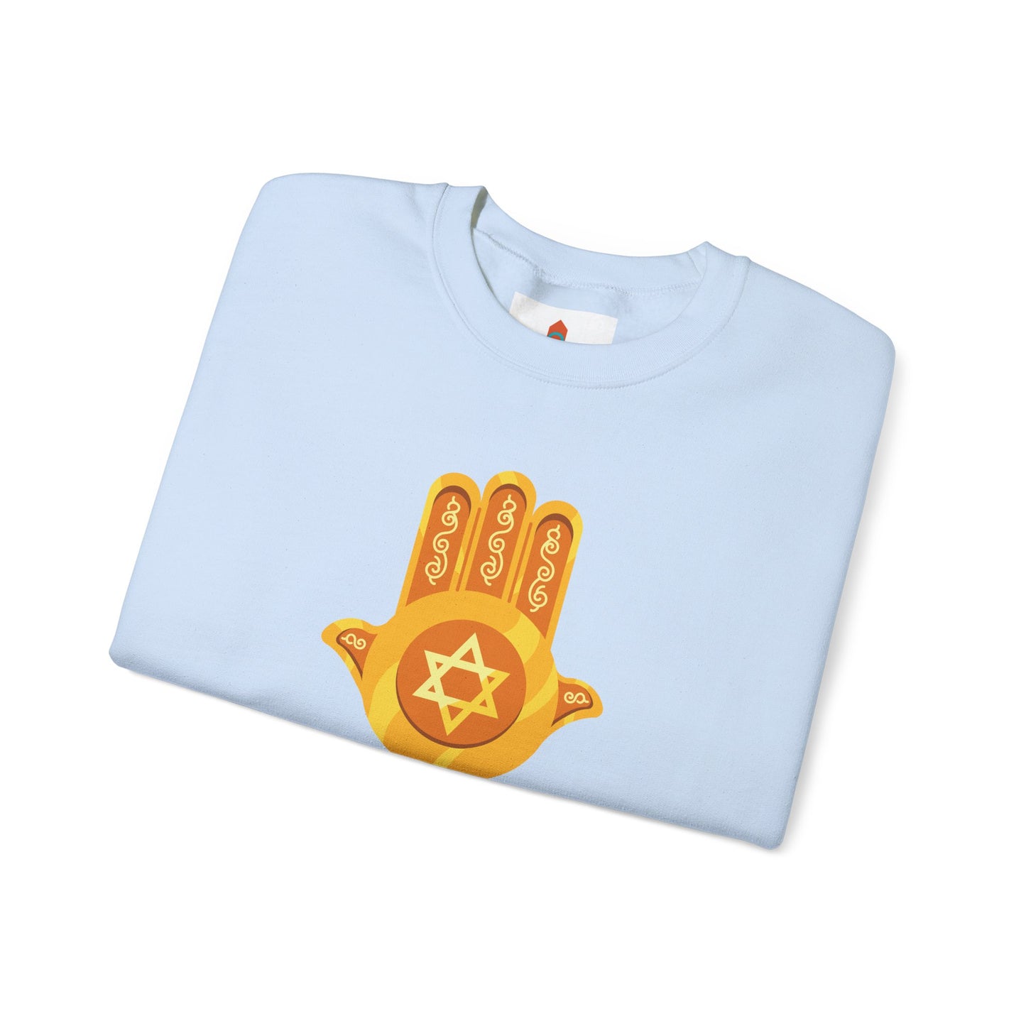 Golden Hamsa Hand with Star of David Sweatshirt